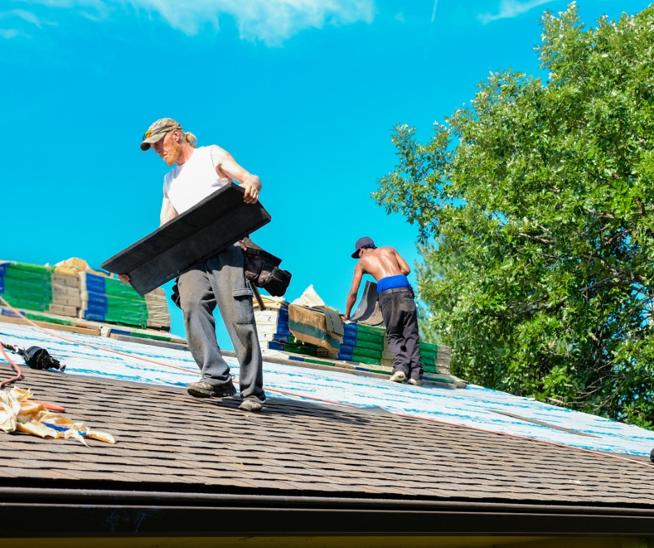 Man Fixing Roof